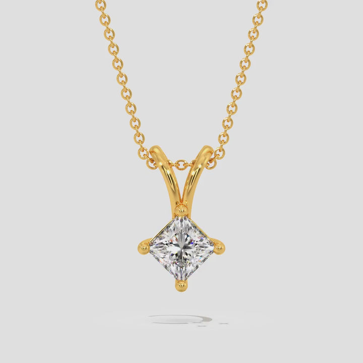 Solitaire pendant necklace